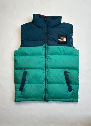 The North Face 700 Nuptse Down Puffer Jacket Gilet // Blue & Teal // Size S, brand: The North Face, condition: Good, size: S, €30.00, €32.20 includes Buyer Protection