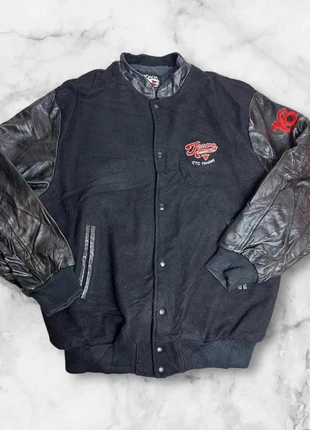 Veste Varsity Vintage Team Canadian Tire Hockey Cuir et Laine Noire Taille Xxl, marca: Vintage Dressing, estado: Bom, tamanho: XXL, €50.00, €53.20 inclui Proteção do Comprador