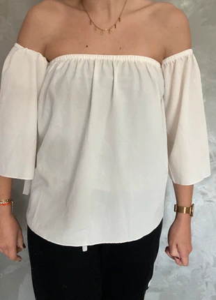 Top haut blouse épaules dénudées blanc femme taille S, marke: Yes mode, zustand: Neu, größe: S / 36 / 8, 4,00 €, 4,90 € inklusive Vinted-Käuferschutz