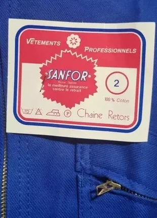 🇫🇷 1980s French Workwear Coverall – Sanfor Blue Cotton – Size 2 M – Deadstock – Measures below, brand: WORKWEAR, condition: New with tags, size: M, €24.00, €25.90 includes Buyer Protection Pro