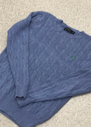 Pull torsadé Ralph Lauren Bleu Taille XS, marca: Ralph Lauren, estado: Novo sem etiquetas, tamanho: XS, €62.00, €65.80 inclui Proteção do Comprador