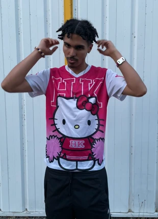 T-shirt maillot baseball Hello Kitty rose blanc Y2K vintage streetwear américain, marca: Hello Kitty, estado: Muy bueno, tamaño: M, 18,90 €, 20,55 € Protección al comprador Pro incluida