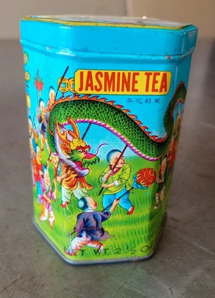 Scatola di latta esagonale tea cinese, marca: Tea Collection, estado: Bom, €20.00, €21.70 inclui Proteção do Comprador