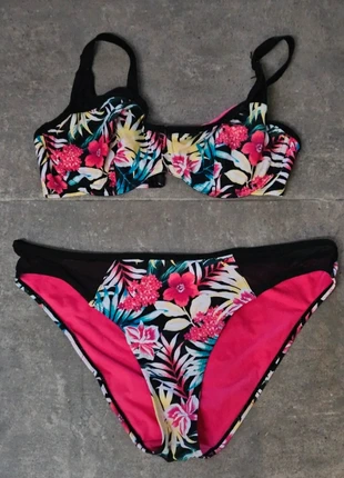 Bikini fleuri XL, condizioni: Ottime, taglia: XL / IT 46 / EU 42, €5.00, €5.95 include la Protezione acquisti