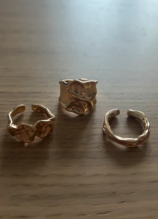 Lot de 3 bagues dorées chrome – ajustables acier inoxydable, brand: CHROME, condizioni: Ottime, taglia: Regolabile, €10.90, €12.15 include la Protezione acquisti