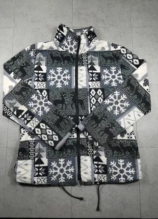 Polaire Crazy fleece a motif hiver Noel Full zip Col Camionneur Taille L 6, marque: Vintage Dressing, état: Très bon état, taille: L / 40 / 12, 40,00 €, 42,70 € Protection acheteurs incluse