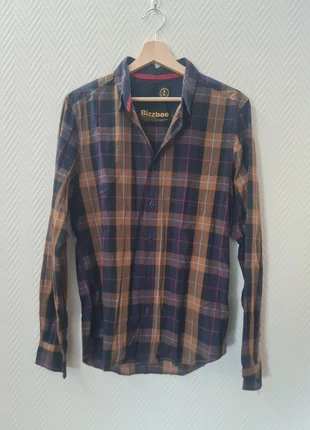 Chemise à carreaux Bizzbee homme – style casual vintage, marke: Bizzbee, zustand: Sehr gut, größe: S, 8,50 €, 9,63 € inklusive Vinted-Käuferschutz