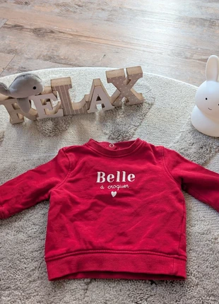 Pull Rouge, brand: Kiabi, condition: Very good, size: 3-6 months / 62 cm, €3.00, €3.85 includes Buyer Protection