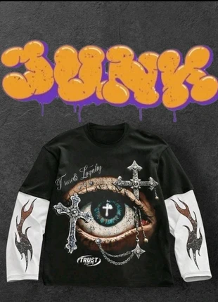 💫Long sleeve di design Y2K oversize 💫, marque: y2k, état: Neuf sans étiquette, taille: M, 25,00 €, 26,95 € Protection acheteurs incluse