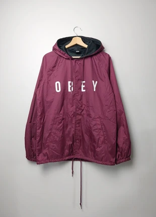Veste coupe vent bordeaux Obey taille S, merk: Obey, staat: Nieuw zonder prijskaartje, maat: S, € 20,00, € 21,70 inclusief Kopersbescherming