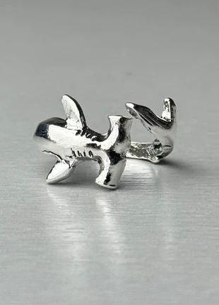 Bague requin vintage en acier inoxydable, marque: CHROME, état: Très bon état, taille: Ajustable, 10,00 €, 11,20 € Protection acheteurs incluse