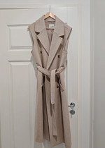 Beige wool vest
