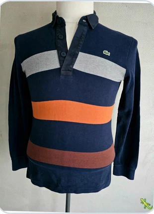 Polo manche longue lacoste devanlay taille 3 S marine gris orange, marque: Lacoste, état: Très bon état, taille: S, 21,90 €, 23,70 € Protection acheteurs (Pro) incluse