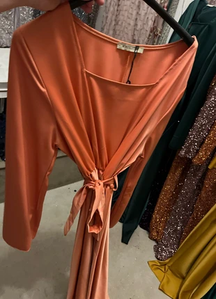 Robe satin terracota, brand: Unique, condition: New with tags, size: One size, €21.00, €22.75 includes Buyer Protection