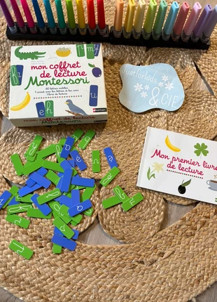 Mon coffret de lecture Montessori Nathan, brand: Montessori, condizioni: Buone, taglia: 5 anni / 110 cm, €3.00, €3.85 include la Protezione acquisti Pro