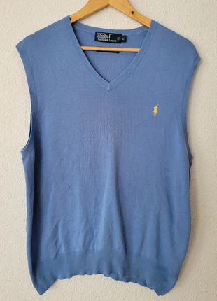 Pull Sans Manches - Col V - Bleu ciel - Taille L - Très bon état, marca: Ralph Lauren, estado: Muy bueno, tamaño: L, 26,00 €, 28,00 € Protección al comprador Pro incluida