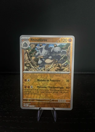 Carte Pokémon Rhinoféros reverse MEWfr, marque: Reverse, état: Neuf sans étiquette, 1,50 €, 2,28 € Protection acheteurs incluse