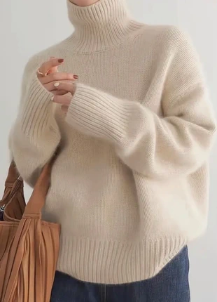 🤍 Pull en laine col roulé, marque: Beige, état: Très bon état, taille: S / 36 / 8, 38,00 €, 40,60 € Protection acheteurs incluse