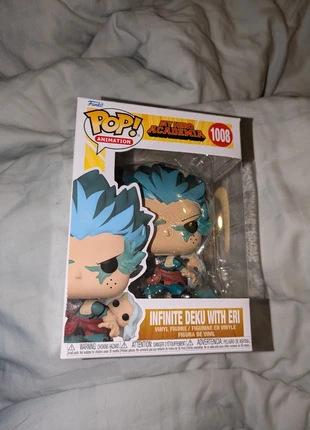 My Hero academia infinite deku with eri 1008, merk: Funko Pop, staat: Heel goed, maat: Prematuur, tot 44 cm, € 8,00, € 9,10 inclusief Kopersbescherming