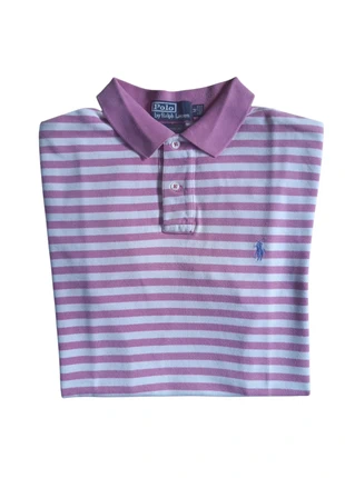 Polo Ralph Lauren, ligné rose et blanc - Taille M - pour Homme, marque: Ralph Lauren, état: Très bon état, taille: M, 20,00 €, 21,70 € Protection acheteurs incluse
