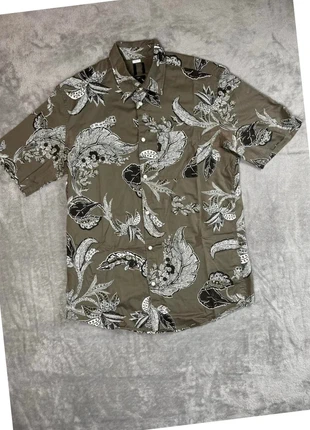 Chemise hawaïenne Vintage coton été manche courte motif palmier fleur - vert kaki - S homme, marque: Vintage Dressing, état: Très bon état, taille: S, 11,00 €, 12,25 € Protection acheteurs incluse