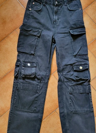 Jeans cargo, marke: Bershka, zustand: Sehr gut, größe: S / 36 / 8, 10,00 €, 11,20 € inklusive Vinted-Käuferschutz