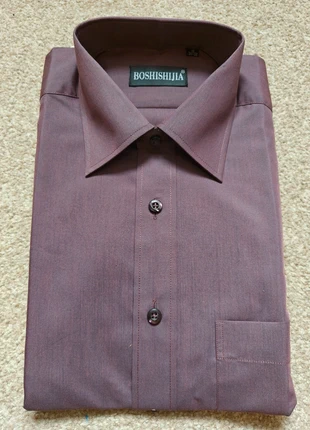 Men's maroon cotton short sleeve shirt medium, brand: boshishijia, condition: New without tags, size: M, £5.00, £5.95 includes Buyer Protection