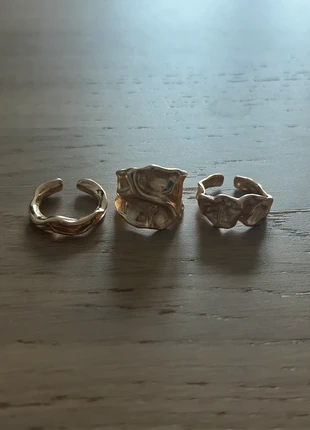 Lot de 3 bagues doré Chrome, brand: CHROME, condition: Very good, size: Adjustable, €8.90, €10.05 includes Buyer Protection