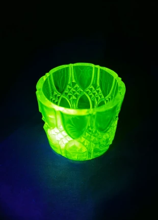 Boite à poudre forme cylindrique à bouton sans couvercle Val Saint Lambert, brand: ouraline, condition: Good, €25.00, €26.95 includes Buyer Protection