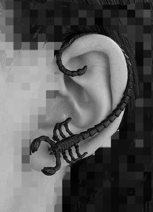 Boucle contour d'oreille scorpion noir neuve, marca: Noir, estado: Novo com etiquetas, €6.00, €7.00 inclui Proteção do Comprador