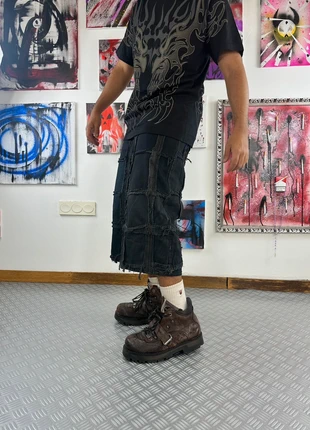 Handmade baggy jorts patchwork opium style 2000’s, marca: Opium, estado: Muy bueno, tamaño: L, 92,00 €, 97,30 € Protección al comprador Pro incluida