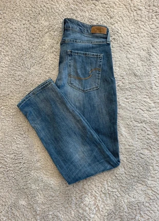Pantalon jean Lévis signature coupe mid-rise slim cuffed/droite - bleu - taille XS femme, brand: Levi's, condition: Very good, size: XS / 34 / 6, €17.00, €18.55 includes Buyer Protection