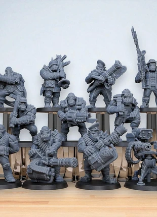 Pack 11 Figurine Wargame Orkaz Team Fighters - 28 mm, brand: Support, condition: New without tags, €29.99, €32.19 includes Buyer Protection Pro