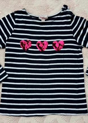 T -shirt fille 6 ans - marinière manches longues, brand: Du Pareil au Même, condition: Very good, size: 6 years / 116 cm, €2.00, €2.80 includes Buyer Protection
