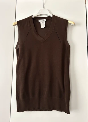 Top gilet Celine marrone S, marca: Céline, estado: Bueno, tamaño: S / 36 / 8, 100,00 €, 105,70 € Protección al comprador incluida