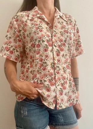 Chemise Cacharel fleurie vintage – Taille 4 (L), brand: Cacharel, condition: Very good, size: L / 40 / 12, €35.00, €37.45 includes Buyer Protection