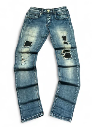 Jean denim destroy délavé, marque: Justing, état: Très bon état, taille: W29 | FR 38, 30,00 €, 32,20 € Protection acheteurs incluse