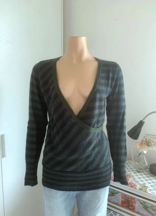 Maglione a righe verde/blu tg.M, marque: Pullover, état: Très bon état, taille: M / 38 / 10, 5,00 €, 5,95 € Protection acheteurs incluse