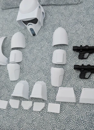 Armadura scout trooper completa con un blaster, marque: sin marca, état: Neuf sans étiquette, taille: L, 165,00 €, 173,95 € Protection acheteurs incluse