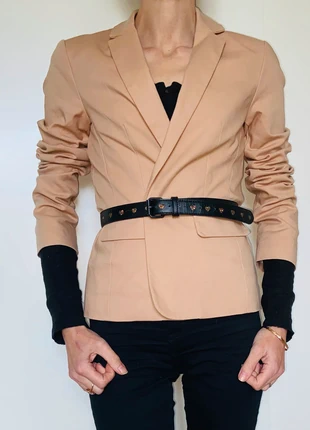 Blazer épaulette coupe droite - Camel Beige - 34 - Atmosphère, marque: Atmosphere, état: Bon état, taille: XS / 34 / 6, 3,00 €, 3,85 € Protection acheteurs incluse