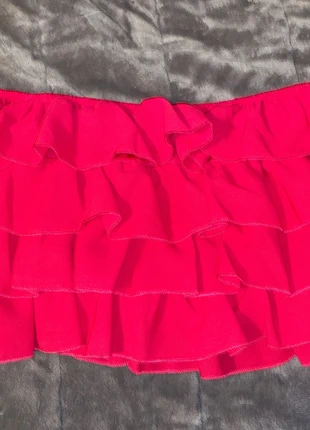 Multi layered pink ruffle bando top, condition: Very good, size: M / 38 / 10, €3.00, €3.85 includes Buyer Protection
