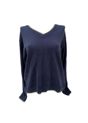 vintage preppy blue sweater, merk: Vintage Girl, staat: Veelgebruikt, maat: M / 38 / 10, € 5,00, € 5,95 inclusief Kopersbescherming