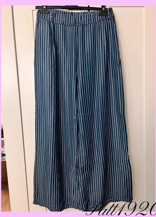 Pantalone gamba ampia lyocell a righe orizzontali taglia unica, marque: Made In Italy, état: Très bon état, taille: Taille unique, 9,99 €, 11,19 € Protection acheteurs incluse