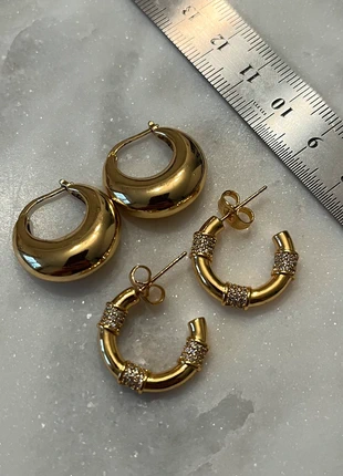 Lot de boucles d’oreilles dorées, marke: Argent, zustand: Sehr gut, 8,00 €, 9,10 € inklusive Vinted-Käuferschutz