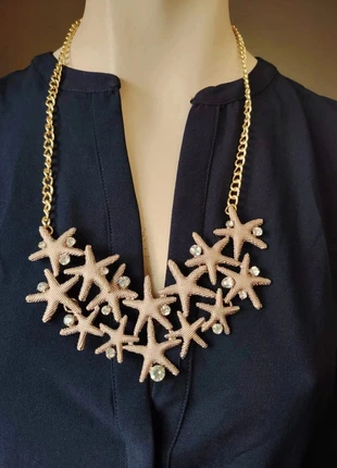colar estrela dourado, collier étoile dorée, collar estrella, collana stella, golden star necklace, marca: Vintage Chic, estado: Muito bom, €12.00, €13.30 inclui Proteção do Comprador