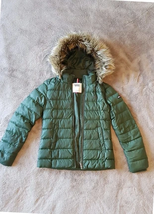 Doudoune Tommy Hilfinger Vert Taille S Capuche Fourrure, brand: Tommy Hilfiger, condition: Very good, size: S / 36 / 8, €44.00, €46.90 includes Buyer Protection
