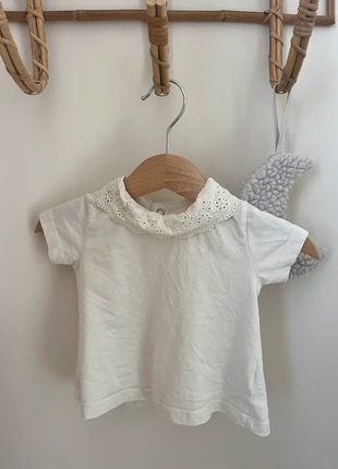 Wit shirtje met kraag, brand: Zeeman, condizioni: Ottime, taglia: 3-6 mesi / 62 cm, €2.50, €3.33 include la Protezione acquisti