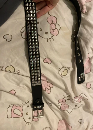 black studded belt, condition: Very good, size: 42 inches, £10.00, £11.20 includes Buyer Protection