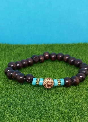 Bracelet élastique bois et turquoise H506, zustand: Neu, 1,20 €, 1,96 € beinhaltet Vinted-Käuferschutz Pro