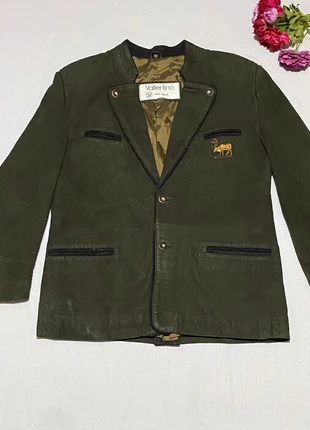 Veste en Cuir Naturel Vallentino Vera Pele Vintage Vert Taille 52 (L), marke: Vera Pelle, zustand: Sehr gut, größe: L, 35,00 €, 37,45 € inklusive Vinted-Käuferschutz